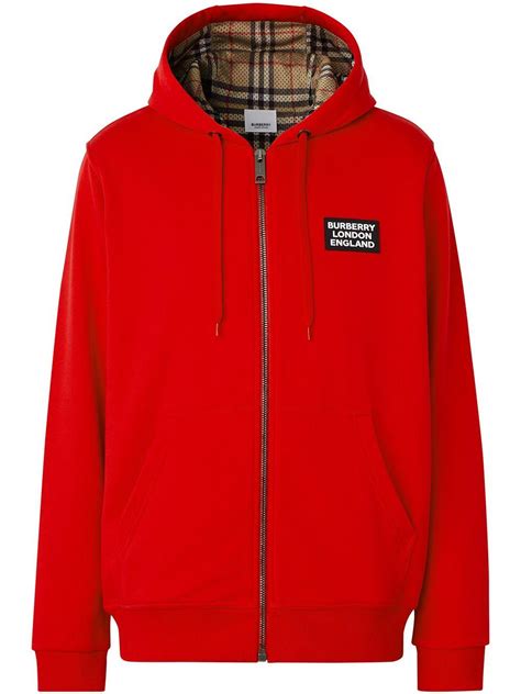 hoddie burberry red|burberry logo hoodie men.